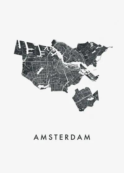 Amsterdam City Map wanddecoratie
