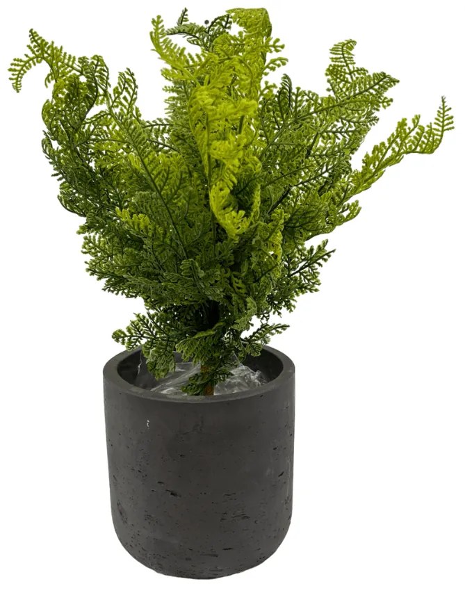 Bosvaren struik groen Kunstplant - 40 cm
