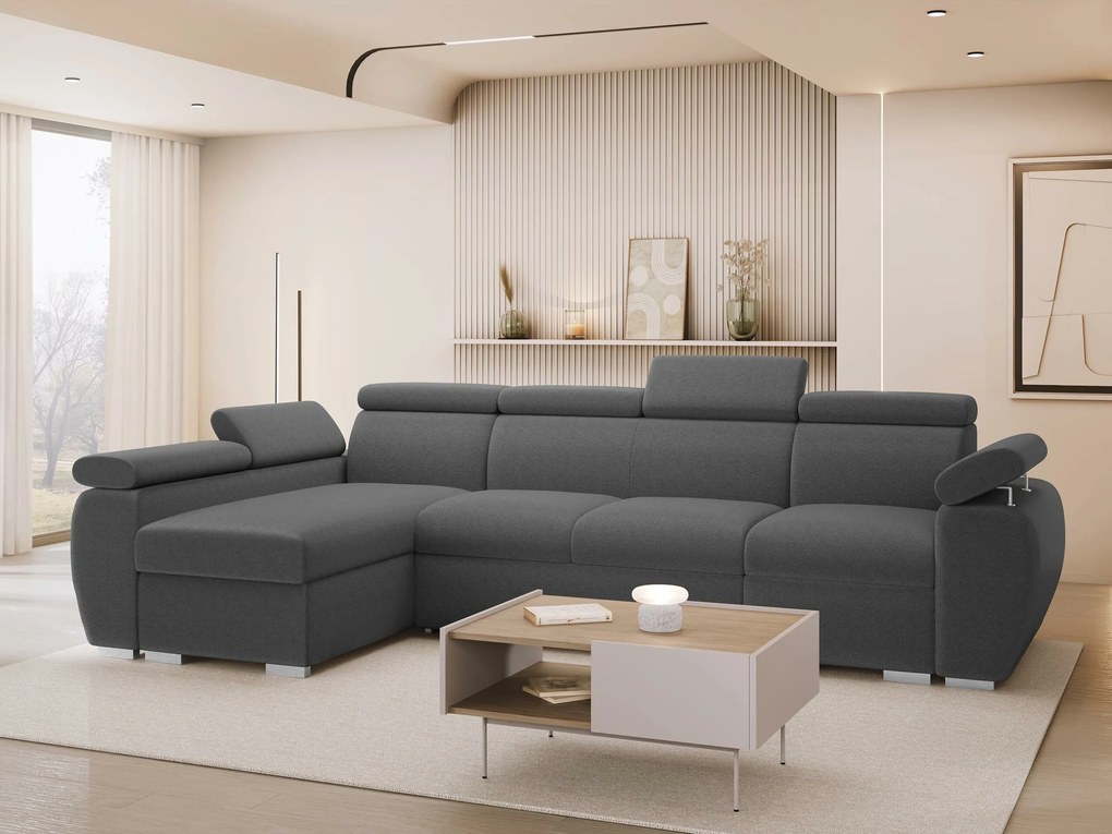 Hoekbank Columbus 227, Aanwezig, Aanwezig, 320x170x85cm, 161 kg, Poten: Kunststof, Hout: Grenen