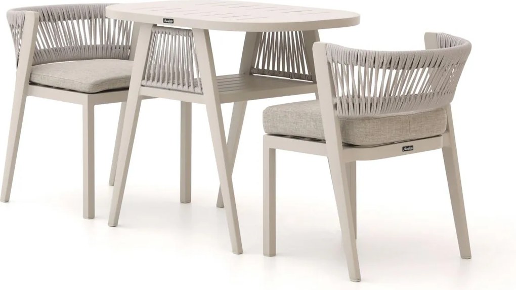 Bistro- en balkonset Manifesto  | 2 personen | Tuinset aluminium | 3-delig | Kees Smit Tuinmeubelen