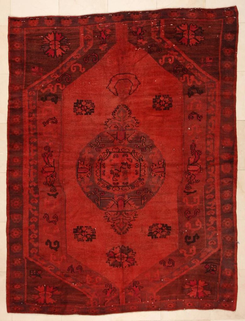 Hamming van Seventer | Turks vloerkleed 188 x 244 cm rood vloerkleden wol, katoen vloerkleden & woontextiel vloerkleden