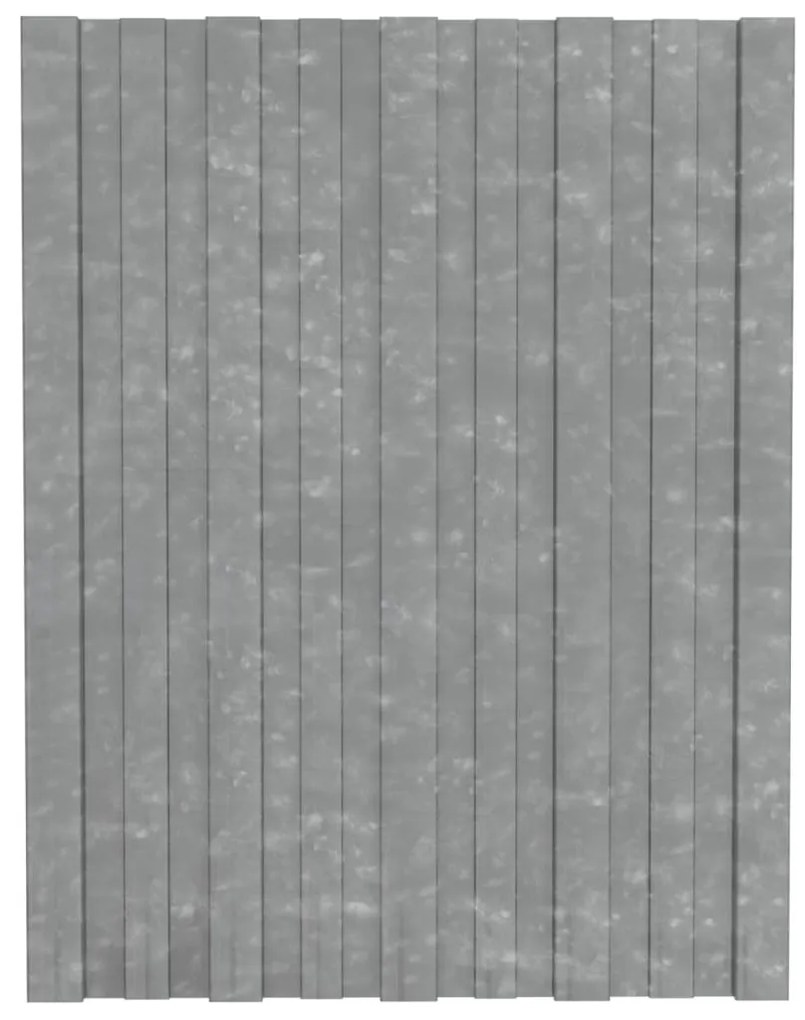 vidaXL Dakpanelen 12 st 60x45 cm gegalvaniseerd staal zilverkleurig