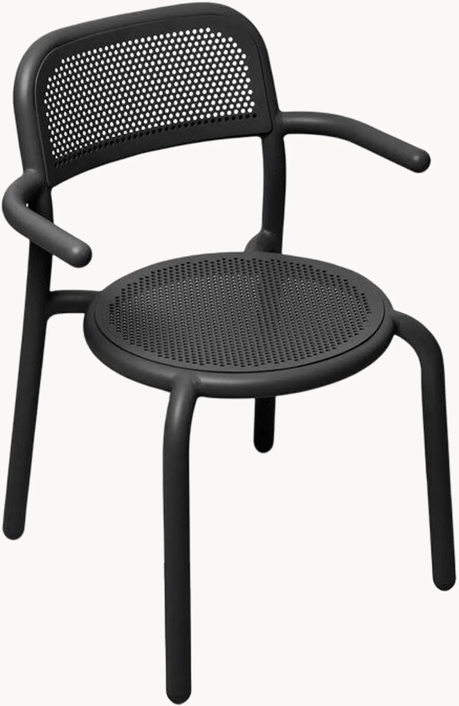 Stapelbare tuinstoel Toní met armleuningen