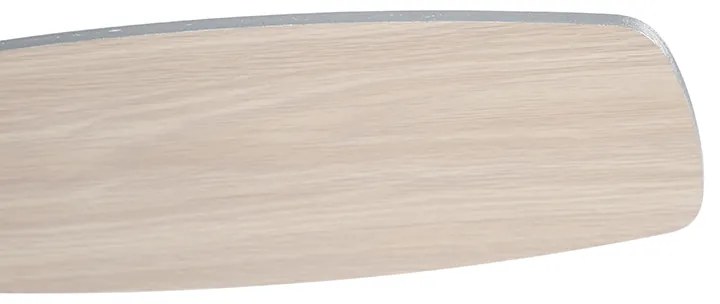 Plafondventilator met lamp staal 96cm met afstandsbediening - Rotar Modern E27 rond Binnenverlichting Lamp