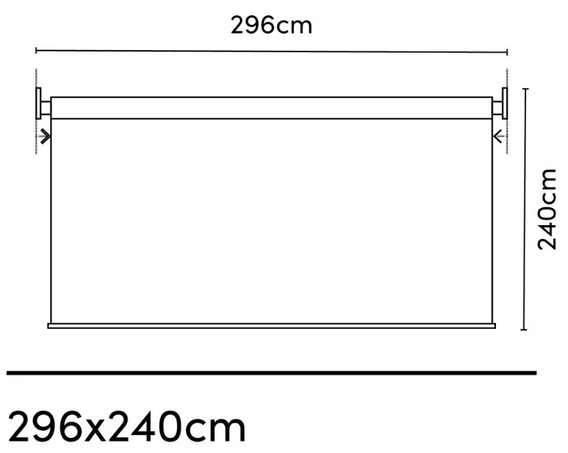 Platinum Nesling Coolfit rolgordijn 296x240 cm zand