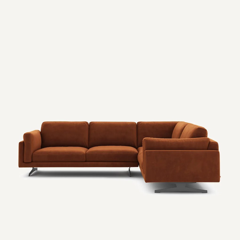 Hoekbank fluweel, César