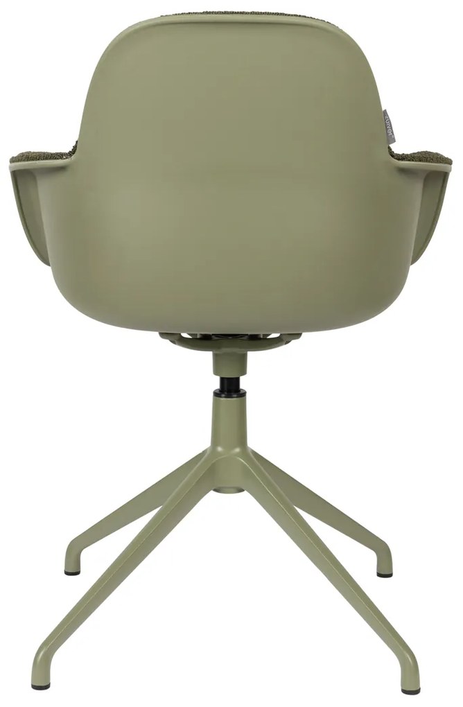Zuiver Albert Kuip Swivel Groene Draaistoel Met Armleuningen