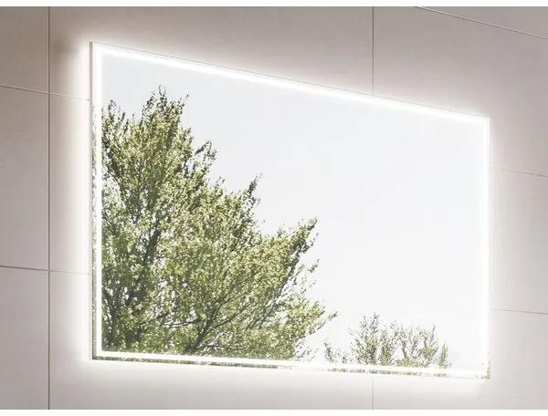 NewWave Jade spiegel 110x70cm met smalle verlichtingsbalk en indirecte verlichting rondom en 3 standen touch schakelaar 75733285