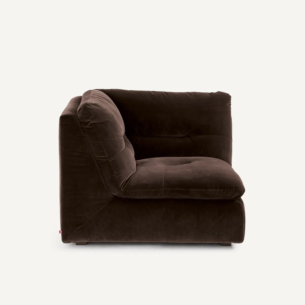 Modulaire 90° hoek in fluweel, GIULIANO