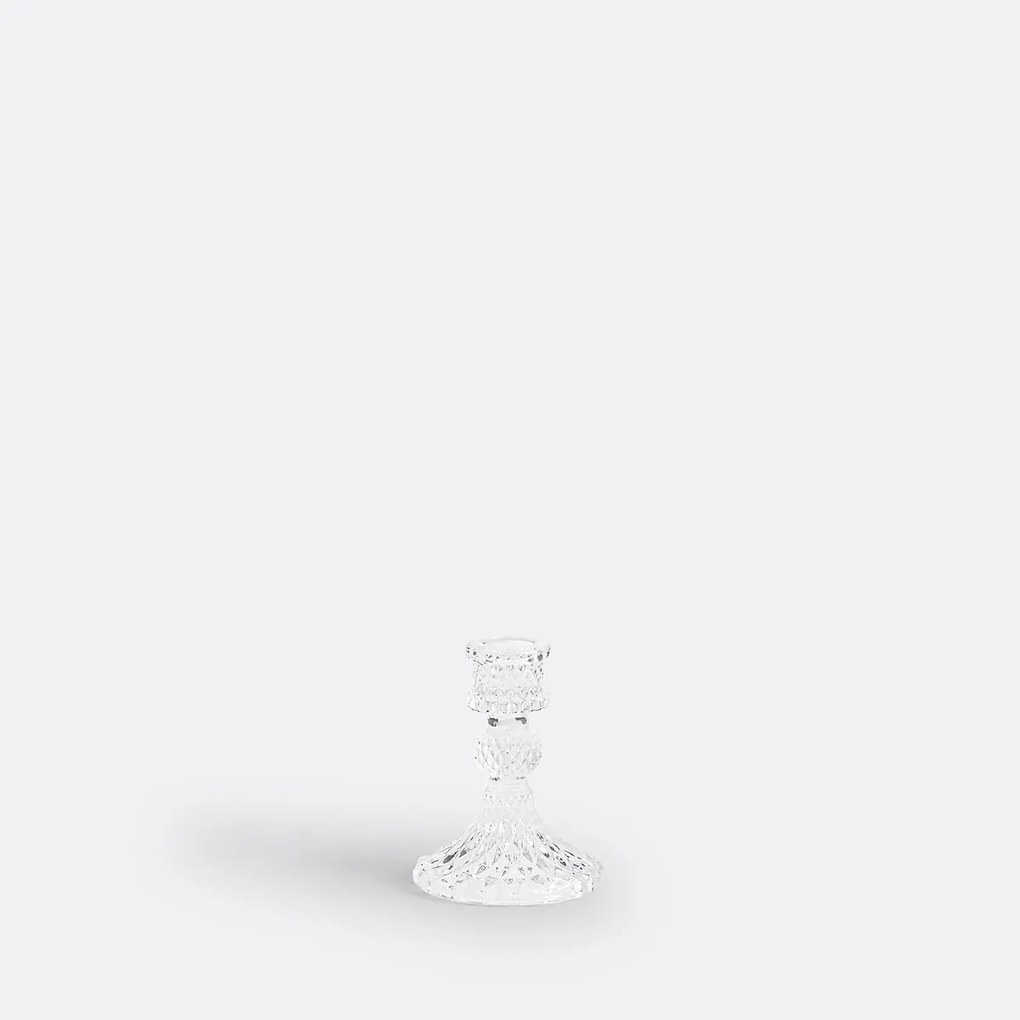 Kandelaar in glas H10,2 cm, Carsa