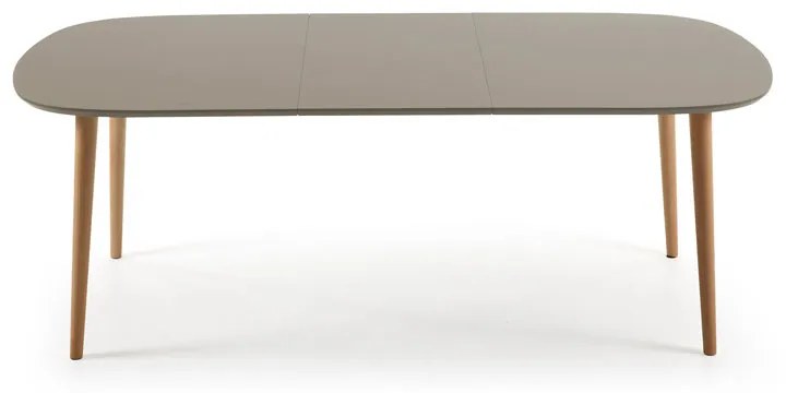 Kave Home Oqui Uitschuifbare Eettafel Bruin 160 Cm