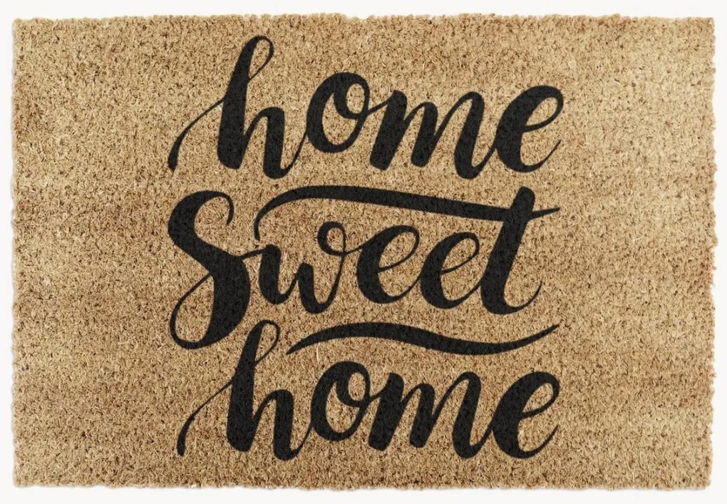 Handgemaakte kokos deurmat Home Sweet Home