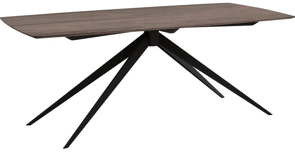 Goossens Excellent Eettafel Floyd, Semi rechthoekig 200 x 100 cm met split