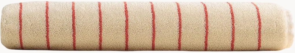 Katoenen handdoek Coral Stripes