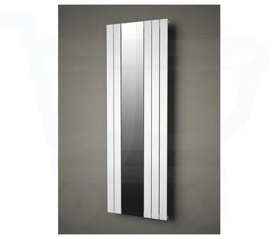 Plieger Cavallino Specchio designradiator verticaal met spiegel middenaansluiting 1800x602mm 773W wit structuur 7253057