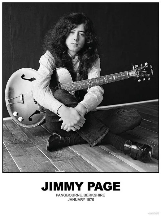 Poster Jimmy Page - January 1970 Berkshire