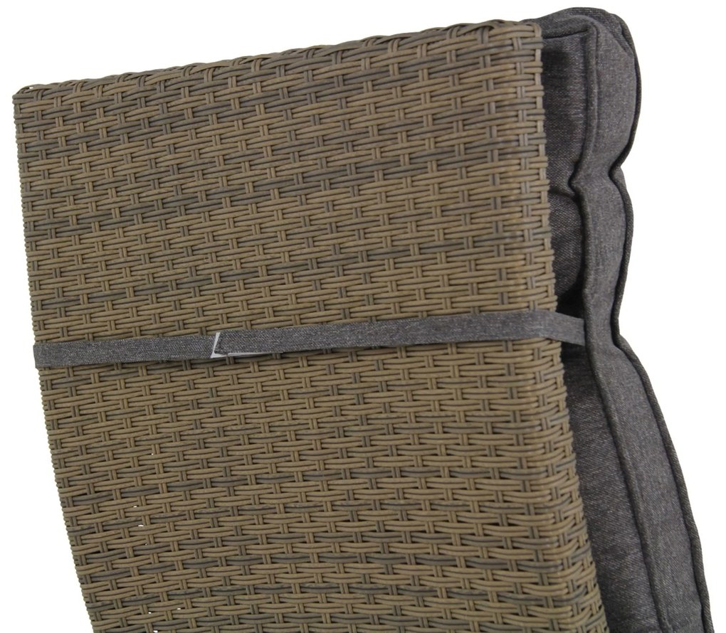 Bistroset 2 personen Wicker Grijs Garden Collections Detroit