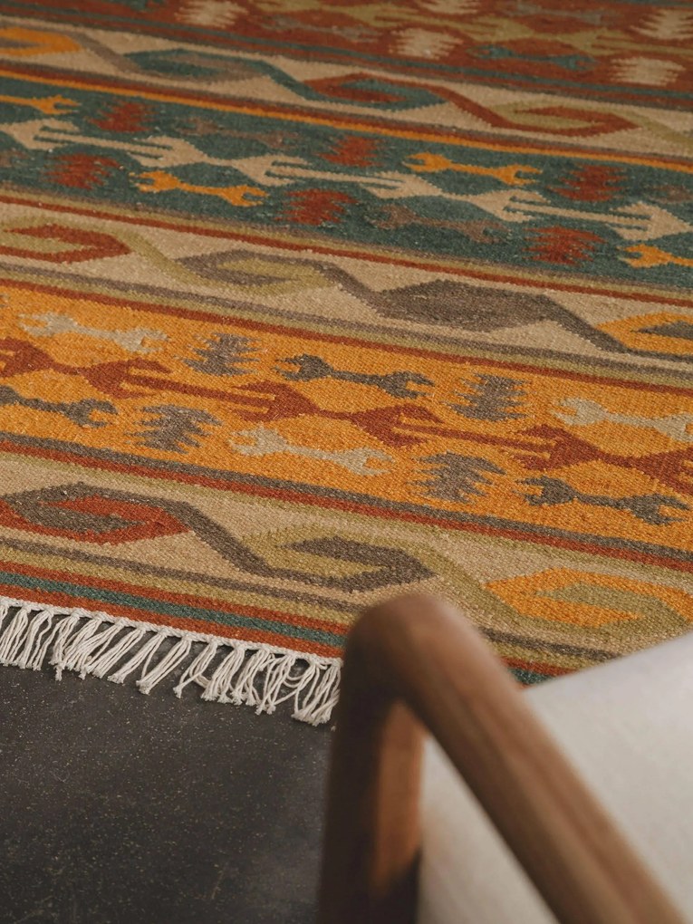 Kilim Zohra handgemaakt | Benuta