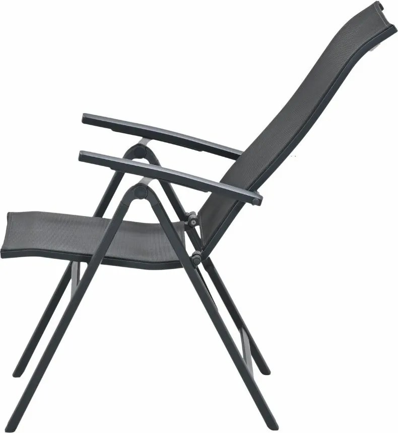 Garden Impressions Siena tuinstoel verstelbaar - donker grijs