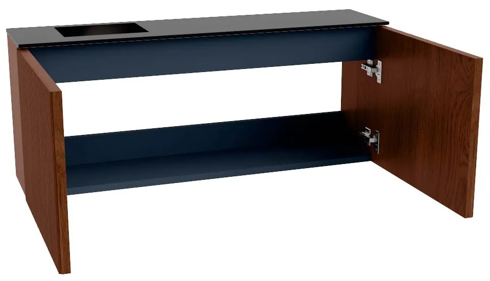 Mondiaz Joya 100cm toiletmeubel ruby met wastafel faye links 1 kraangat urban