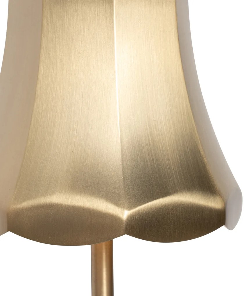 Buitenlamp met dimmer LED Retro tafellamp met dimmer goud oplaadbaar IP44 - Granny Retro IP44 Buitenverlichting Lamp