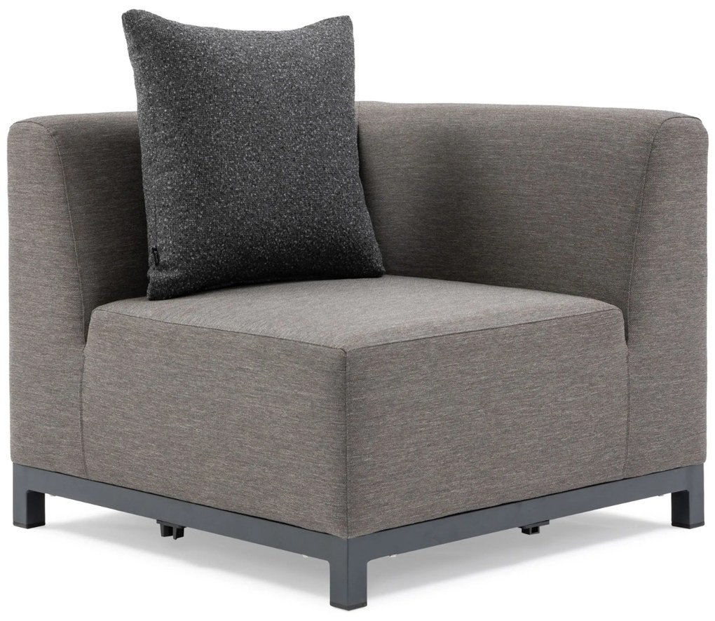 Hoek loungeset 6 personen Outdoor textiel Grijs De Laan Projects