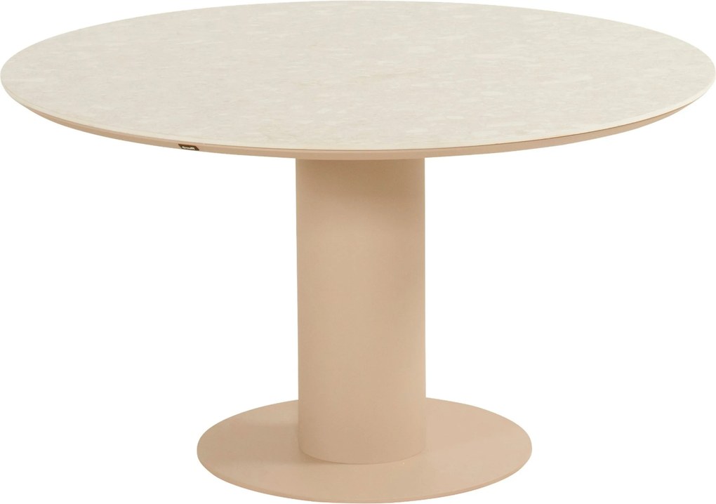 Dining Tuintafel  120 cm Keramiek steen Taupe Zaragoza