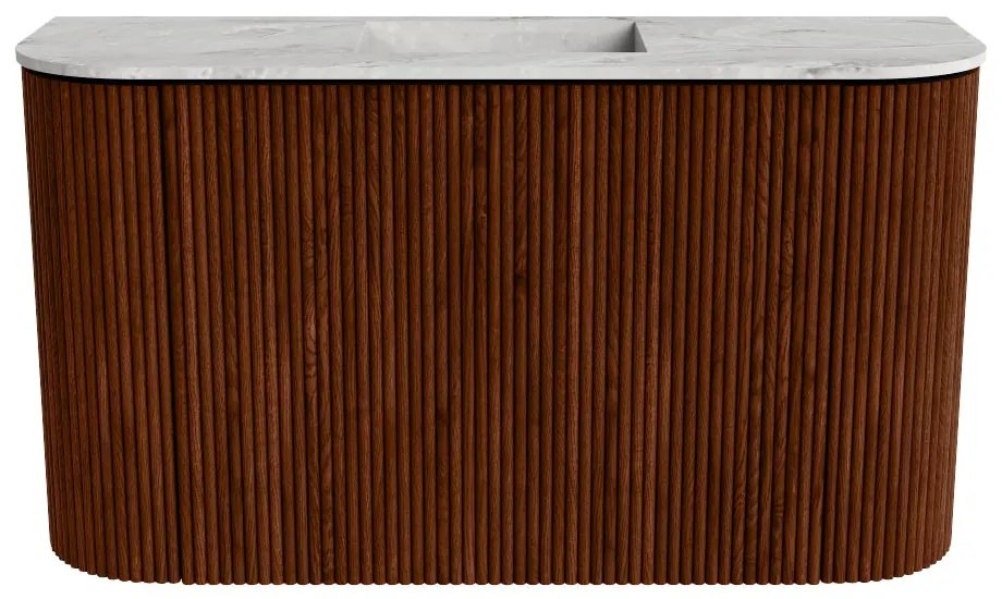 Mondiaz Joya DLux 75cm toiletmeubel ronding links/rechts ruby met wastafel faye midden zonder kraangat glace