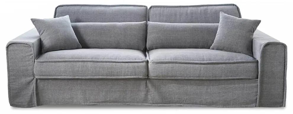 Rivièra Maison - Metropolis Sofa 3,5 seater, washed cotton, grey - Kleur: bruin