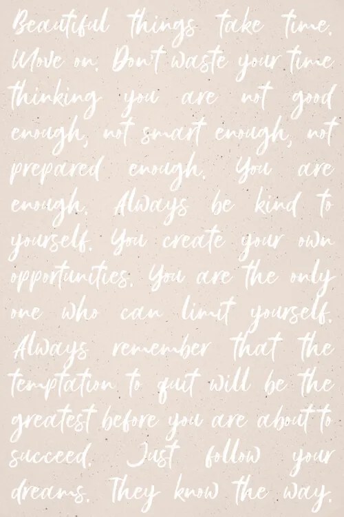 Ilustratie Words of Wisdom - You Are Enough, uplusmestudio