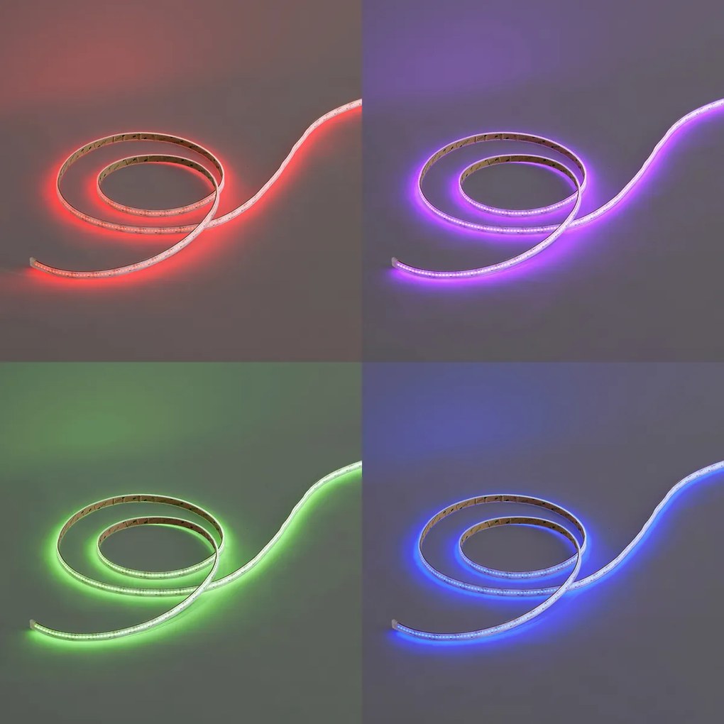 Smart COB LED strip 3 meter RGB 35W 1040 lm 2700 - 6500K IP44
