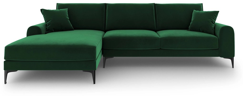 4.5-zitshoekbank Madara links velvet | Mazzini Sofas