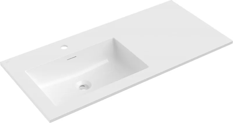 Mexen Otis ingebouwde wastafel links 101 x 46,5 cm, witte glans - 25181000L