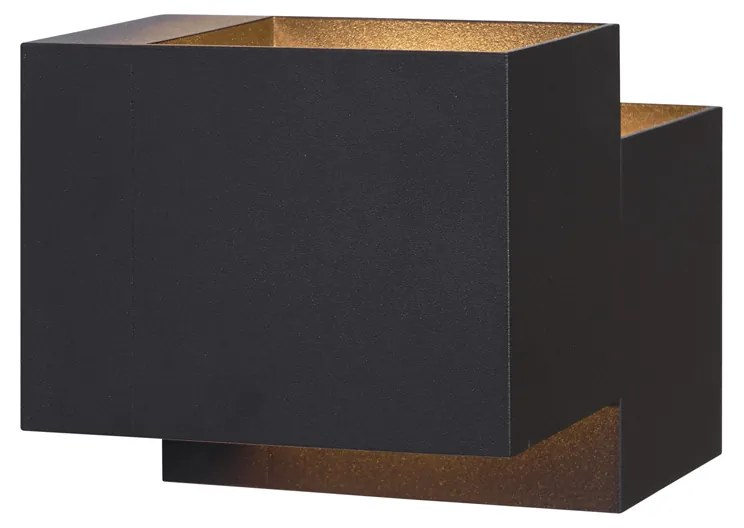 Moderne wandlamp zwart 2-lichts - Transfer Double