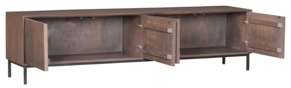 Starfurn Madison Walnoot Tv-meubel Met Walnoot Kleur 210 Cm - 215x50x55cm.