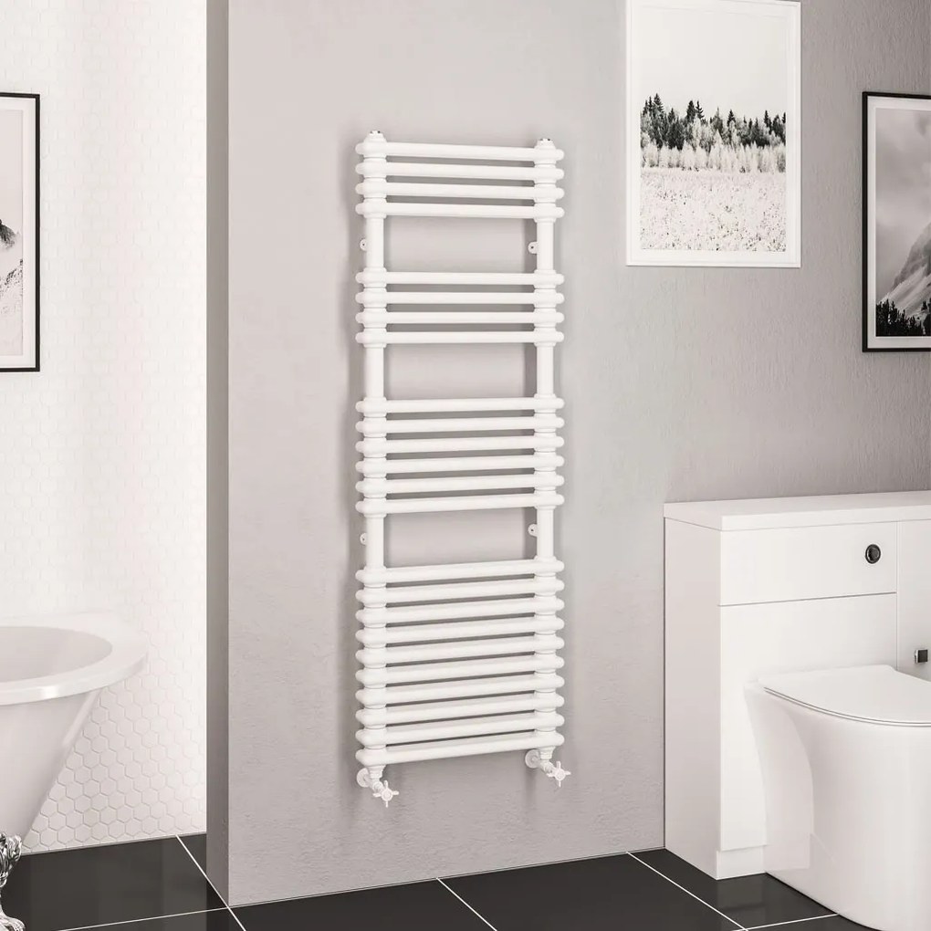 Eastbrook Imperia 2 koloms handdoekradiator 50x145cm 1199W wit glans