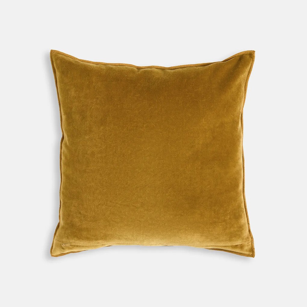 Kussenhoes 45 x 45 cm, fluweel met inkepingen, MILO