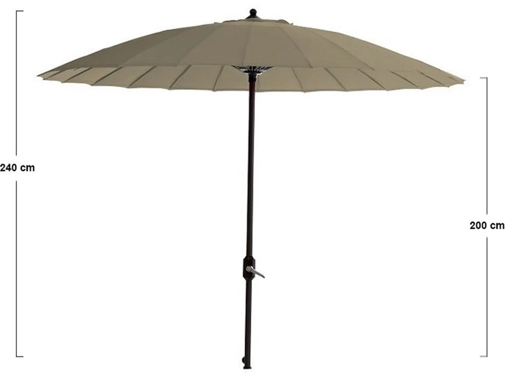 Garden Impressions Parasol Manilla 250 cm - taupe