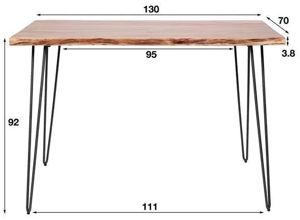 Bartafel Doha acaciahout | Loft46