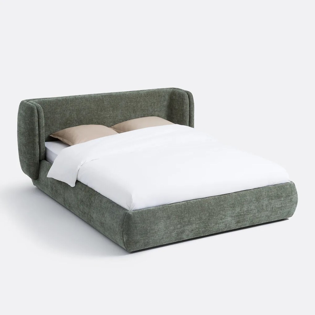 Gestoffeerd bed met boxspring, Meridiano