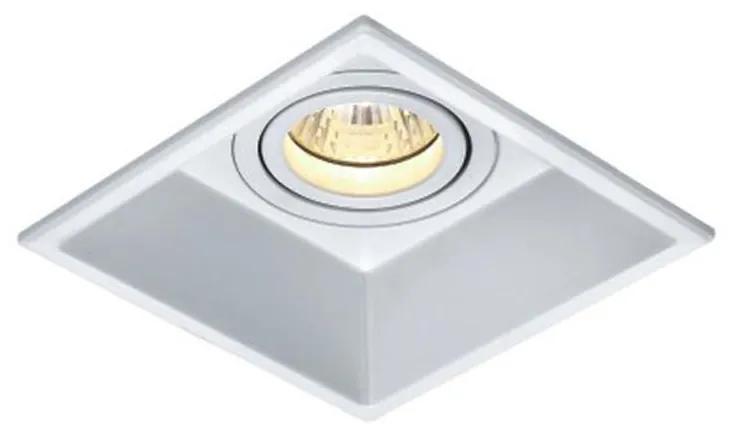BWS Inbouwspot LED Lyra 13x13x4.3 cm 600Lm 6.8W 30°Aluminium Wit
