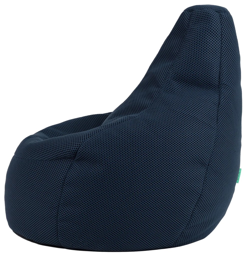 Icon Gaming Performance Mesh Recliner Bean Bag, Navy Blue