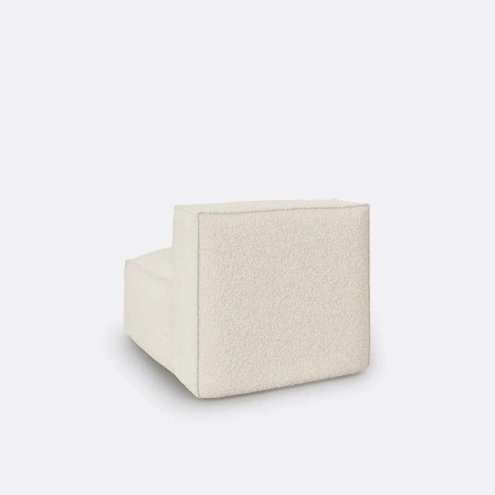 Element voor modulaire bank, in bouclé stof, Seven