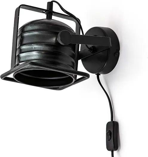 Wandlamp Minack zwart