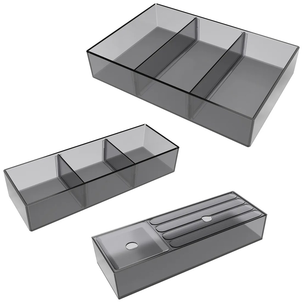 Brauer Season ladeorganizer zwart - set van 3