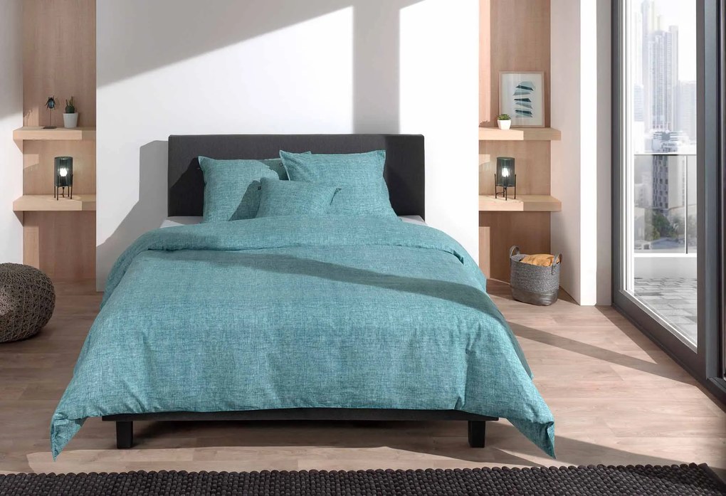 Zo!Home Lino Dekbedovertrek Emerald Green – Bij Swiss Sense