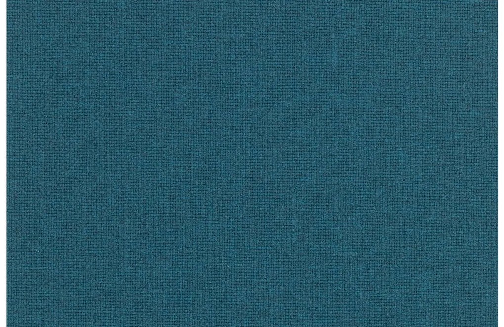 Goossens Eetkamerstoel Funk RVS Poten blauw stof met armleuning en met wielenTransparant skater wiel met rvs kap, modern design