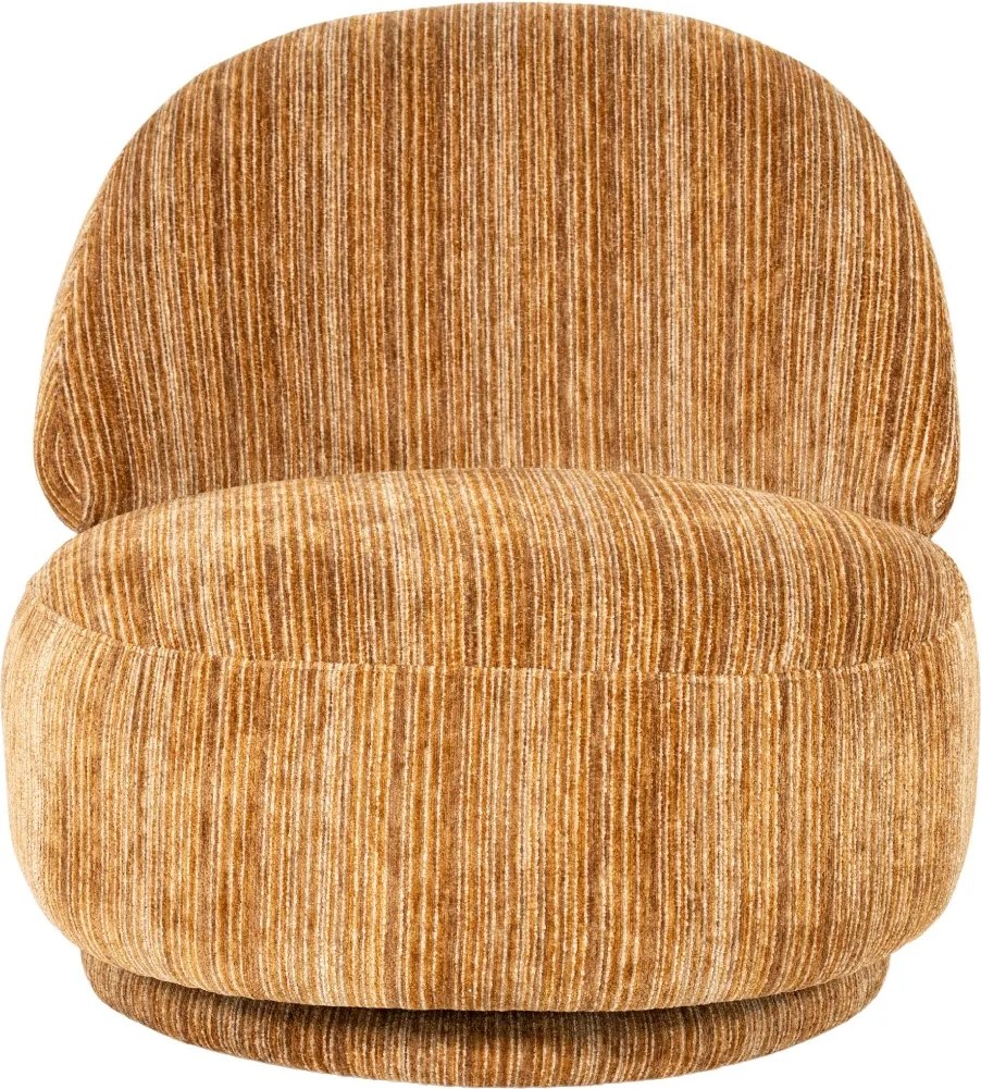 Retro Stoffen Fauteuil Mosterd