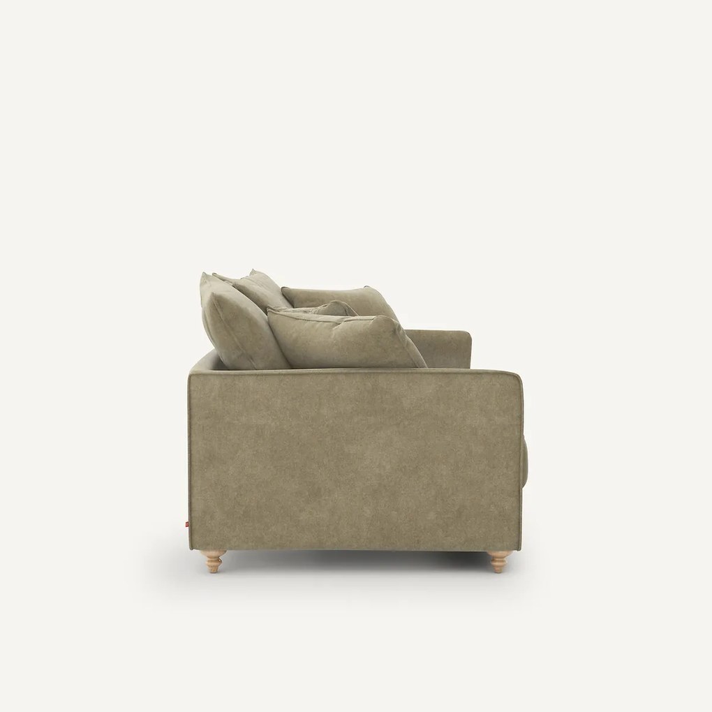 Compacte slaapbank in stonewashed fluweel, Lazare