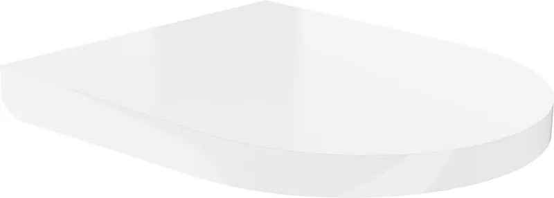 Mexen langzaam dalende harde bril, duroplast, witte glans - 39020100